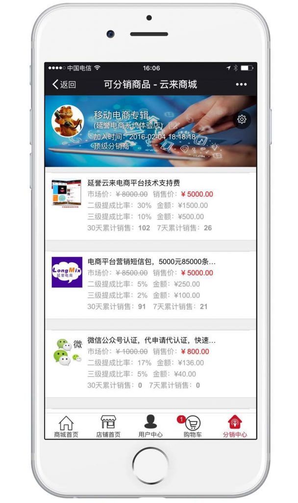微信三級分銷